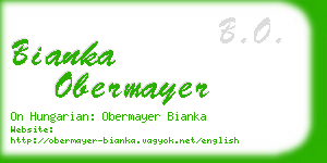 bianka obermayer business card